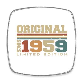 Original 1959 Rétro Cadeau 65 e Anniversaire 1959 - Magnet carré - blanc - Devant