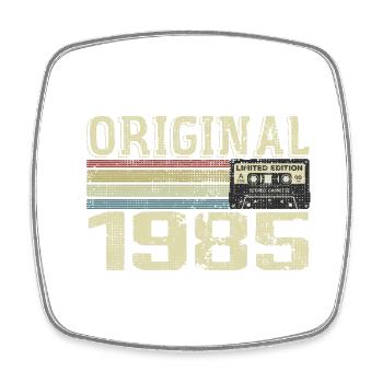 1985 Fêtes D’anniversaire - Cadeau Retro 1985 - Magnet carré - blanc - Devant