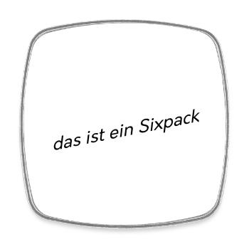witzige Sprüche lustige Sprüche - Viereckiger Kühlschrankmagnet - Weiß - Vorne