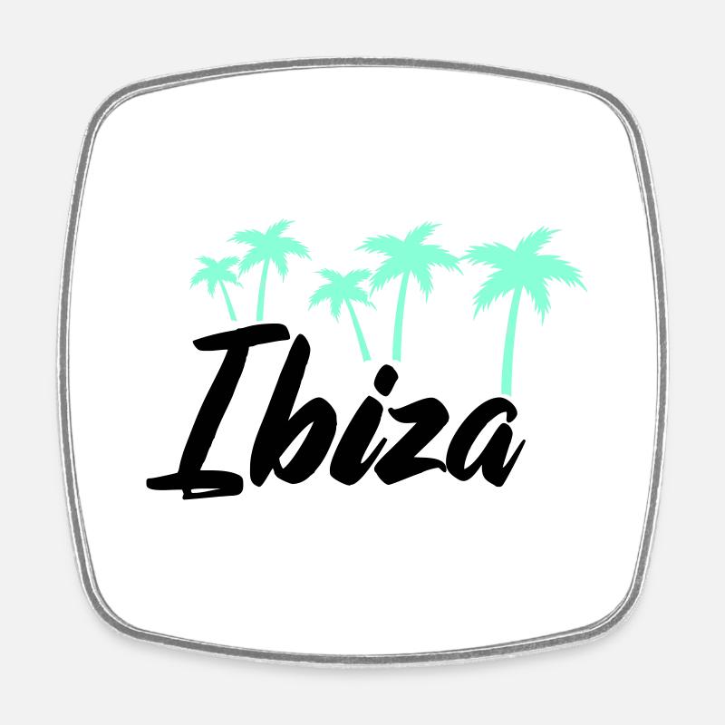 Ibiza - Magnet carré - blanc