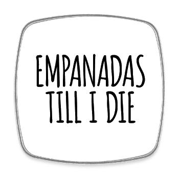 Empanadas - Cadeau parfait pour les gourmets - Magnet carré - blanc - Devant