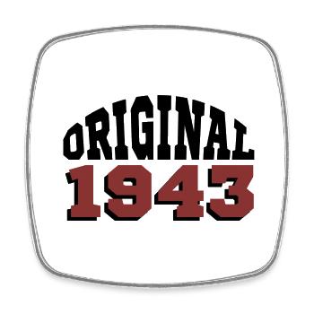 Original 1943 - Viereckiger Kühlschrankmagnet - Weiß - Vorne