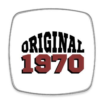 Original 1970 - Square fridge magnet - white - Front
