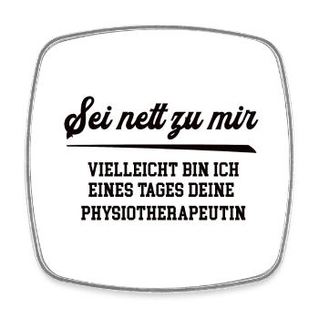 Physiotherapeutin Krankengymnastik Physiotherapie - Viereckiger Kühlschrankmagnet - Weiß - Vorne