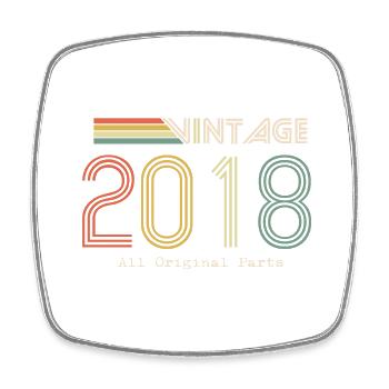 Epic & Legendary Born 2018: 6th Anniversary - Square fridge magnet - white - Front