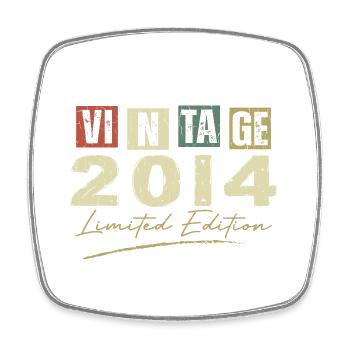 Vintage 2014 Original Cadeau Anniversaire 2014 - Magnet carré - blanc - Devant