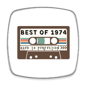 Best of 1974 - Square fridge magnet - white - Front