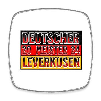 Deutscher Meister 2024 Leverkusen!!! @ Markus - Viereckiger Kühlschrankmagnet - Weiß - Vorne