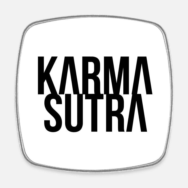 KARMA SUTRA - Viereckiger Kühlschrankmagnet - Weiß
