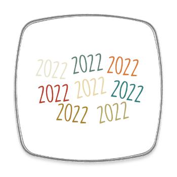 Millésime 2022 Année de naissance - légendaire depuis 2022 - Magnet carré - blanc - Devant