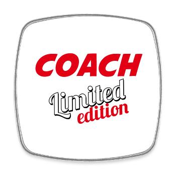 COACH LIMITIERTE AUFLAGE - Viereckiger Kühlschrankmagnet - Weiß - Vorne
