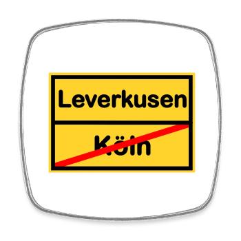 The fans from Leverkusen - Square fridge magnet - white - Front
