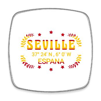 Seville No Do - Square fridge magnet - white - Front