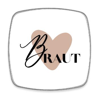 Braut - Viereckiger Kühlschrankmagnet - Weiß - Vorne