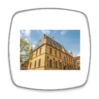 Erzbischöfliches Generalvikariat in Osnabrück - Viereckiger Kühlschrankmagnet - Weiß - Vorne