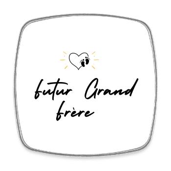Future big brother - future big brother announcement - Square fridge magnet - white - Front