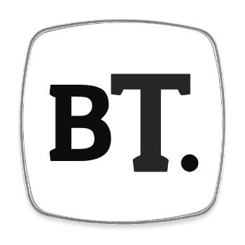 BT. - Original - Viereckiger Kühlschrankmagnet - Weiß - Vorne