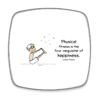 Physical Fitness - Square fridge magnet - white - Front