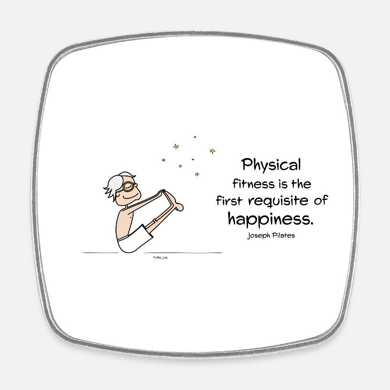 Condition physique - Magnet carré - blanc