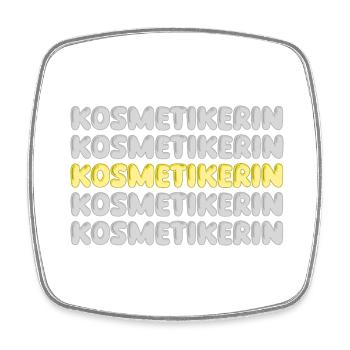 Geschenk für Kosmetikerin - Viereckiger Kühlschrankmagnet - Weiß - Vorne