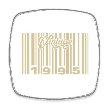 Jahrgang 1995 Barcode 1995: Jahr 2025. - Viereckiger Kühlschrankmagnet - Weiß - Vorne