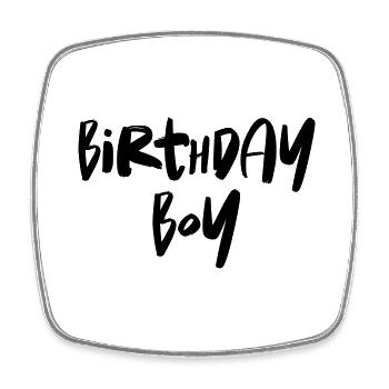 Birthday Boy - Viereckiger Kühlschrankmagnet - Weiß - Vorne