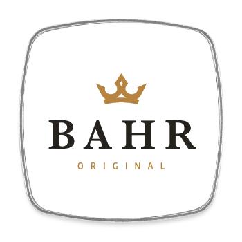 Bahr Original Familienlogo - Viereckiger Kühlschrankmagnet - Weiß - Vorne