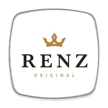 Logo original de la famille Renz - Magnet carré - blanc - Devant