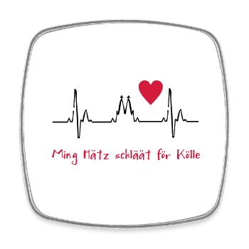 cologne - Square fridge magnet - white - Front