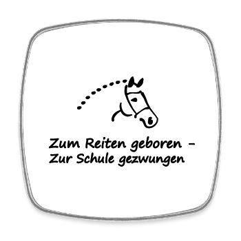 horse - Square fridge magnet - white - Front