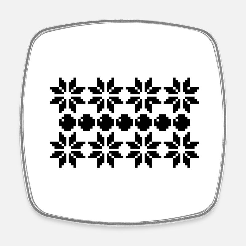 ugly christmas design - Square fridge magnet - white