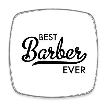 Best Barber Ever - Viereckiger Kühlschrankmagnet - Weiß - Vorne