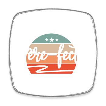 Père-Fect Rétro Fête Des Pères Humour Cadeau Papa - Magnet carré - blanc - Devant