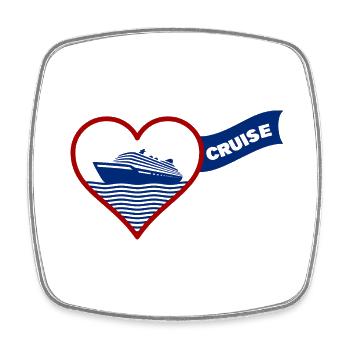 Cruise Love - Viereckiger Kühlschrankmagnet - Weiß - Vorne