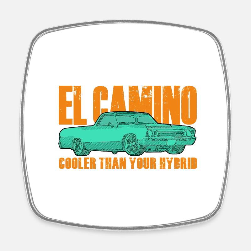 el camino plus cool qu’hybride - Magnet carré - blanc