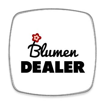 Blumen Dealer Blumenverkäufer - Viereckiger Kühlschrankmagnet - Weiß - Vorne