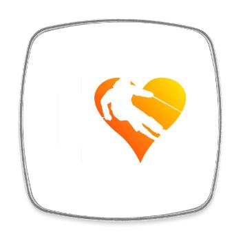 Herren Freestyle Skifahrer Skiing Ski Skifahrer - Viereckiger Kühlschrankmagnet - Weiß - Vorne