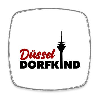 Düsseldorfkind - Viereckiger Kühlschrankmagnet - Weiß - Vorne