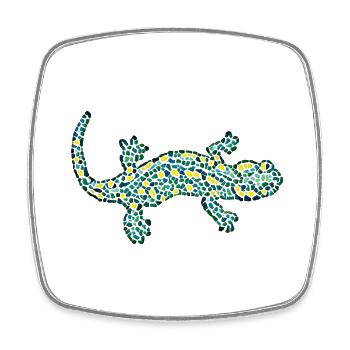 Reptile - Magnet carré - blanc - Devant