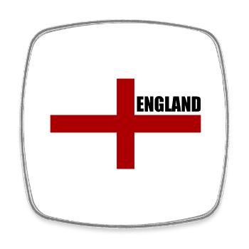 England - Square fridge magnet - white - Front