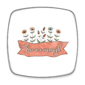 Selbstliebe Inspiration Energie Geschenk - Viereckiger Kühlschrankmagnet - Weiß - Vorne