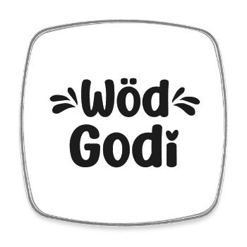 Wöd Godi Tolle Godi Taufpatin Österreich Sprüche - Viereckiger Kühlschrankmagnet - Weiß - Vorne
