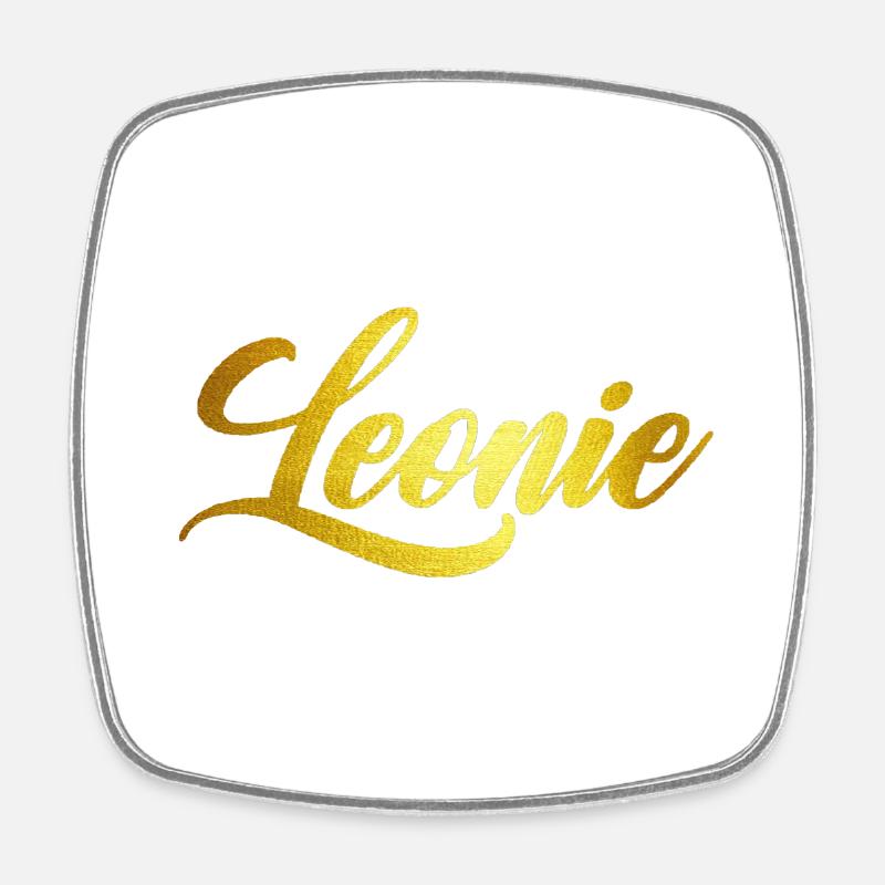 Léonie - Magnet carré - blanc