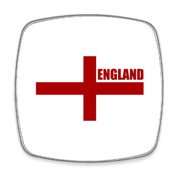 England - Square fridge magnet - white - Front