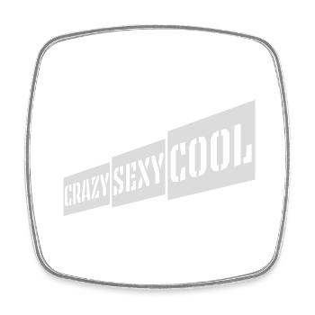 design cool sexy fou - Magnet carré - blanc - Devant