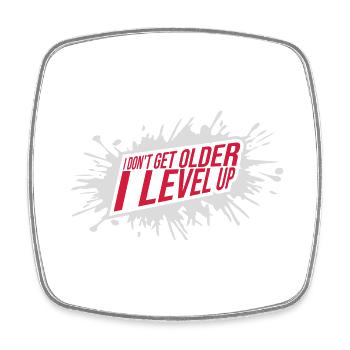 Vieillir - Magnet carré - blanc - Devant