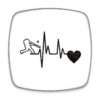 Baseball Baseball Game Gift Baseball Lovers - Square fridge magnet - white - Front