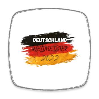 DEUTSCHLAND - Viereckiger Kühlschrankmagnet - Weiß - Vorne