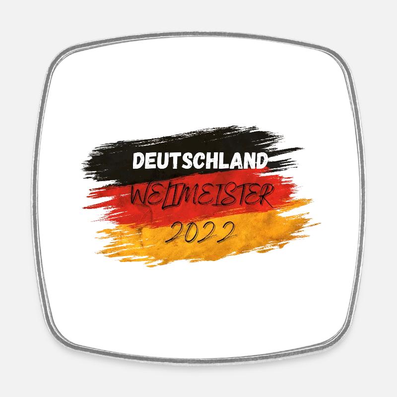 DEUTSCHLAND - Viereckiger Kühlschrankmagnet - Weiß