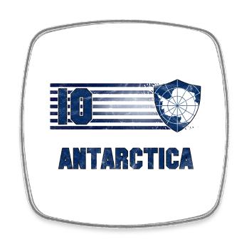 Antarctica Football Team - Square fridge magnet - white - Front